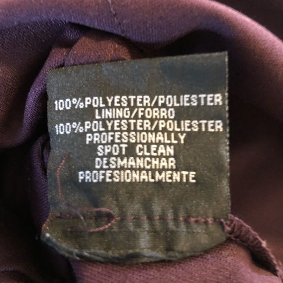 Purple floor length tiered evening dress, size 6 - Picture 6 of 8